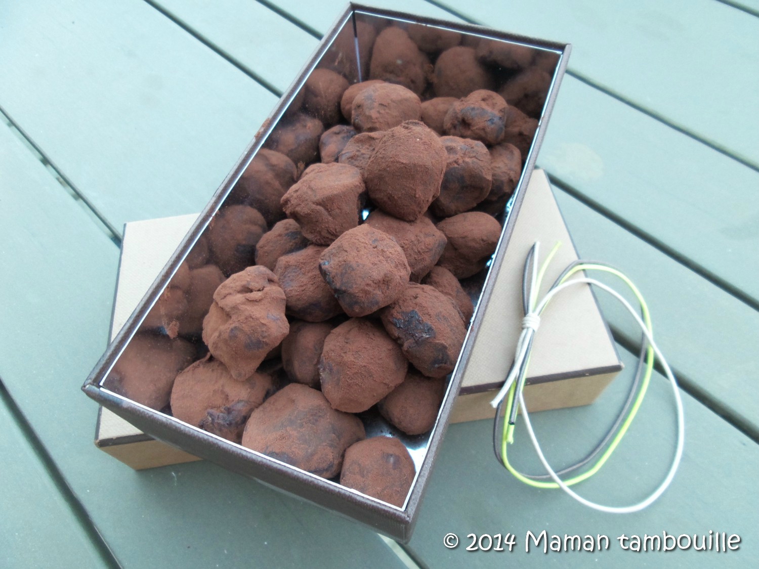 Truffes \u00e0 la pralinoise Maman Tambouille