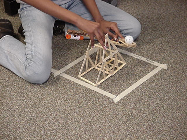 student created trebuchet