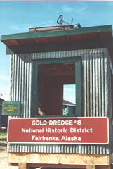 entrance to Gold Dredge No. 8 near Fairbanks Alaska