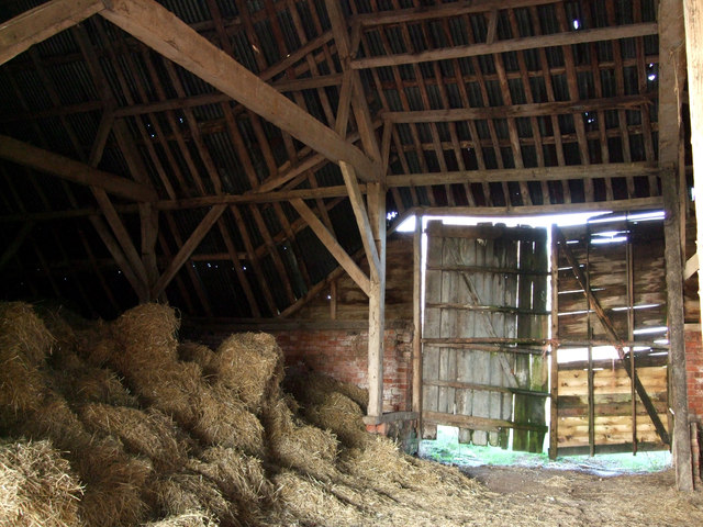 Timber roof inside New Barn, near... \u00a9 Vieve Forward :: Geograph Britain and Ireland