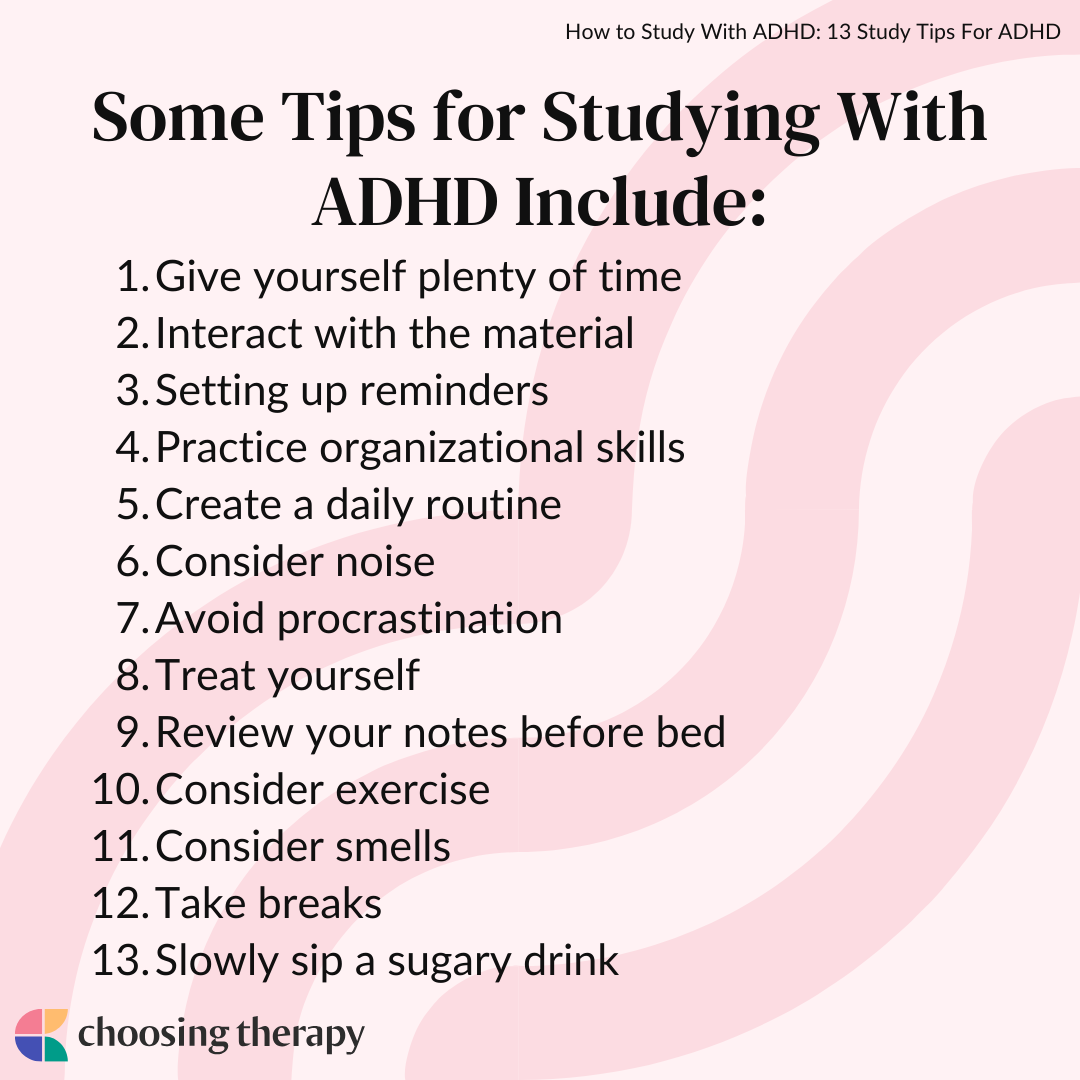 How to Study With ADHD: 13 Tips for Success