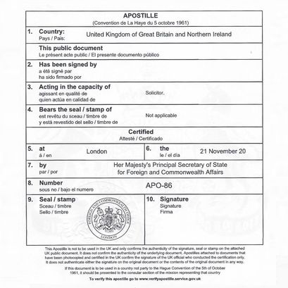 KB Notaries - Apostille and Legalisation