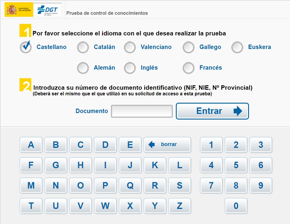 Prueba DGT. Autoescola París