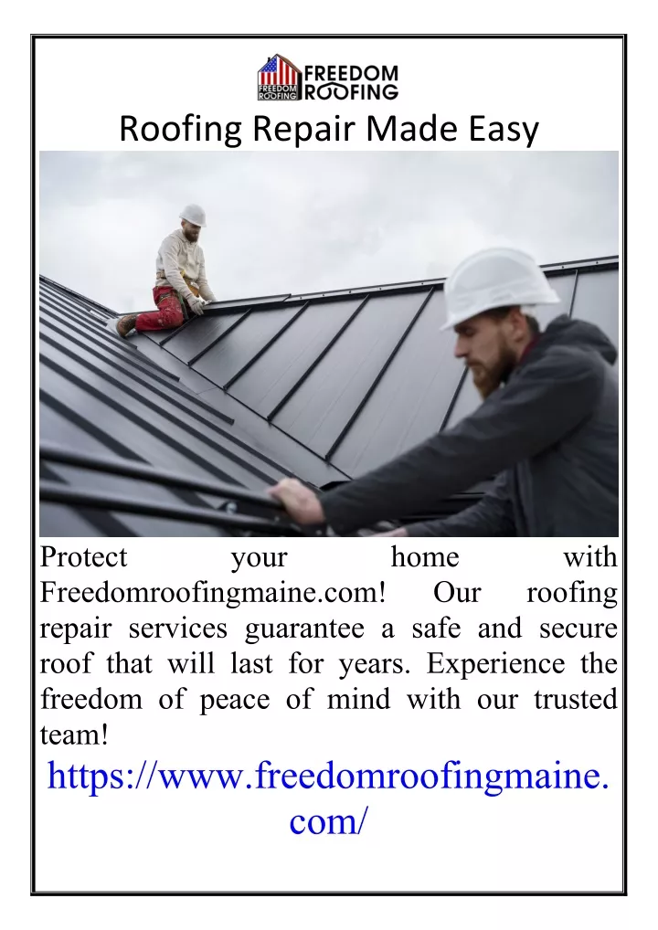 PPT - Roofing Repair Made Easy PowerPoint Presentation, free download ...