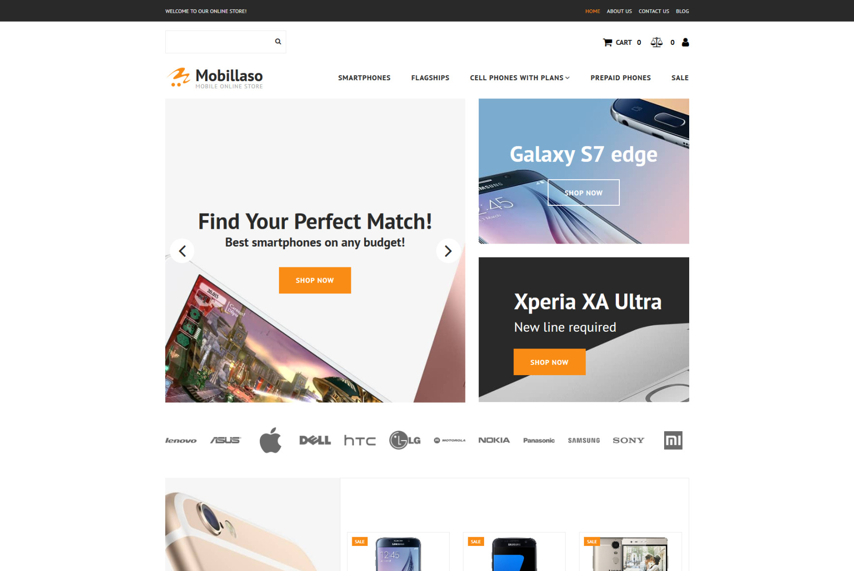 Cell Phone Store Website Template - MotoCMS