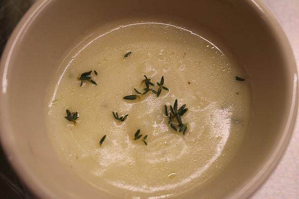 Foodista | Cozy French Bistro: Truffled Potato Soup