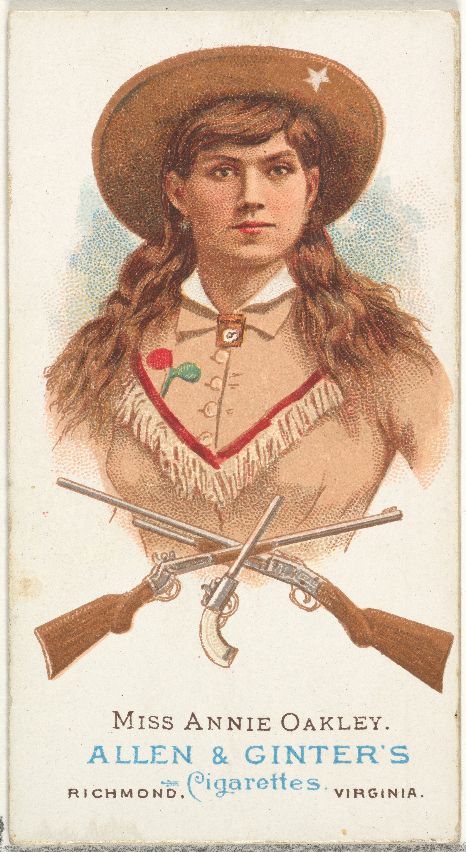 Allen \u0026 Ginter | Miss Annie Oakley, Rifle Shooter, from World\u0026#39;s Champions, Series 1 (N28) for ...