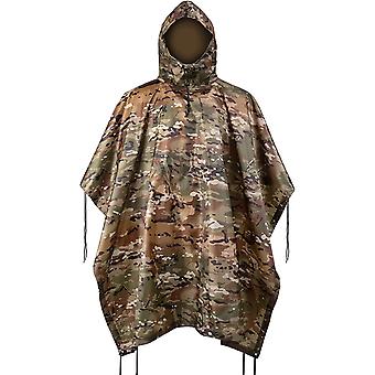 Camo Poncho Military Multicam Hunting Poncho Tactical Army Poncho Military Grade Waterproof Materia