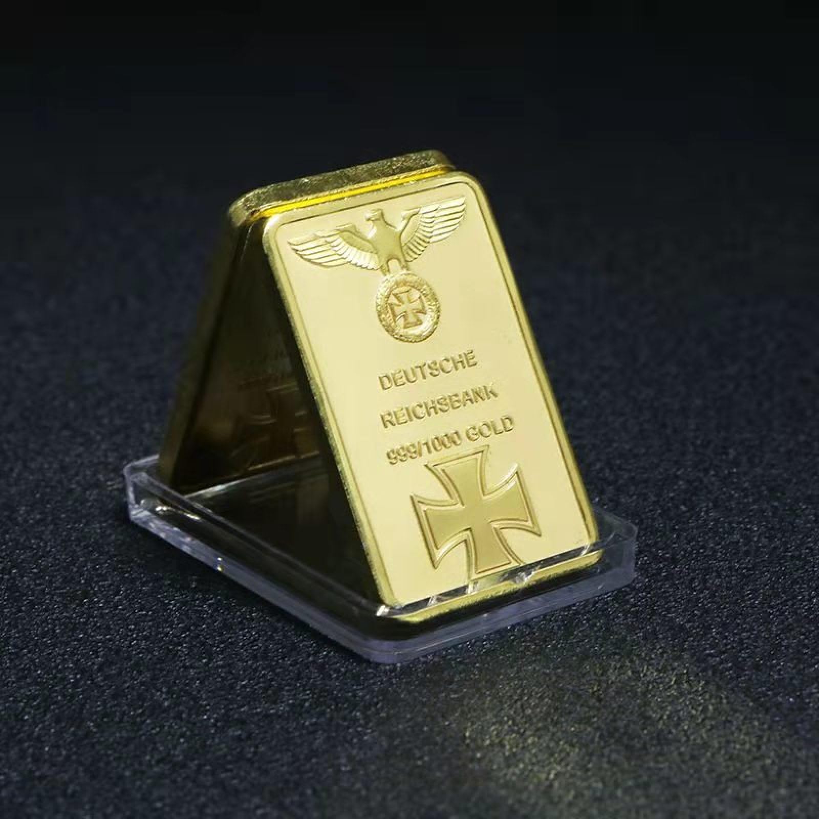 German 1 OZ 24K Gold Bullion Bar Deutsche Reichsbank Eagle ...