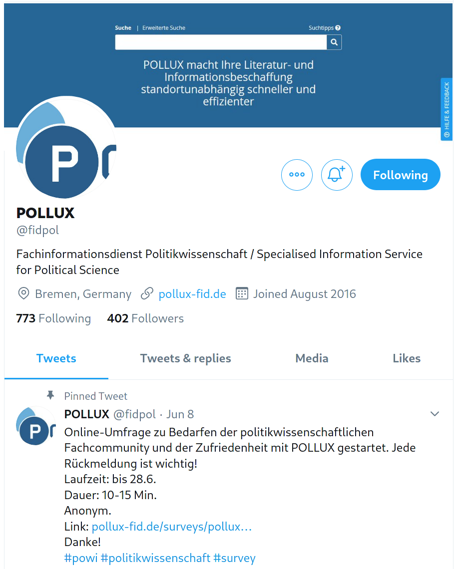 Pollux - Fachinformationsdienst Politikwissenschaft